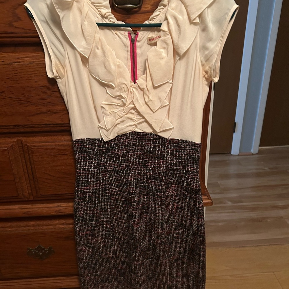 Rebecca Taylor Cream Ruffle Blouse